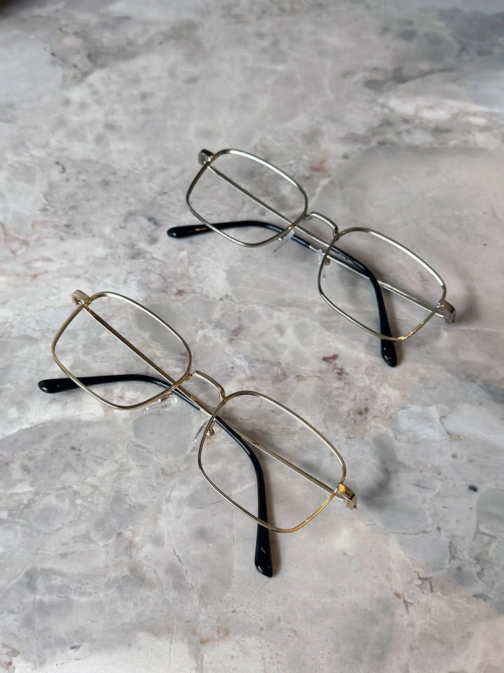 Titanium Square Frame Business Glasses-The Korean Fashion