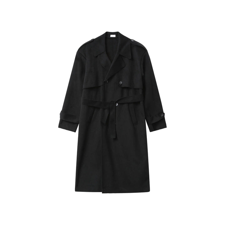 Mid-length Double-breasted Wool Coat