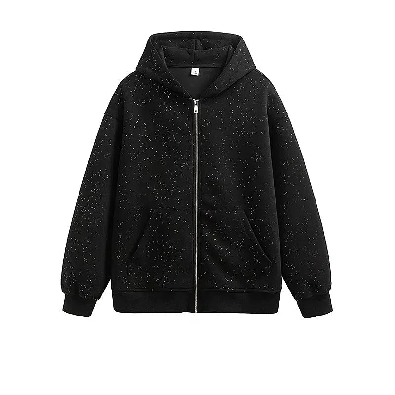 Starry Sky Hooded Zip-up Jacket