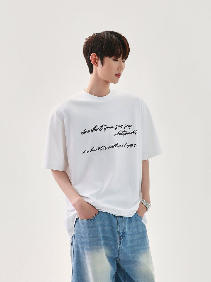 Loose-fit Letter Print T-Shirt