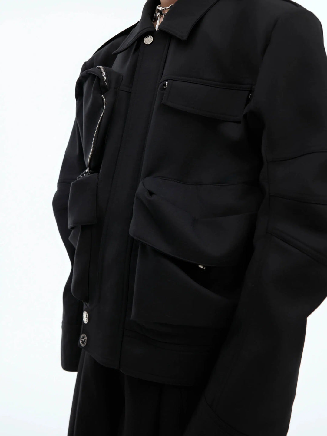 Multi-Pocket Workwear Jacket