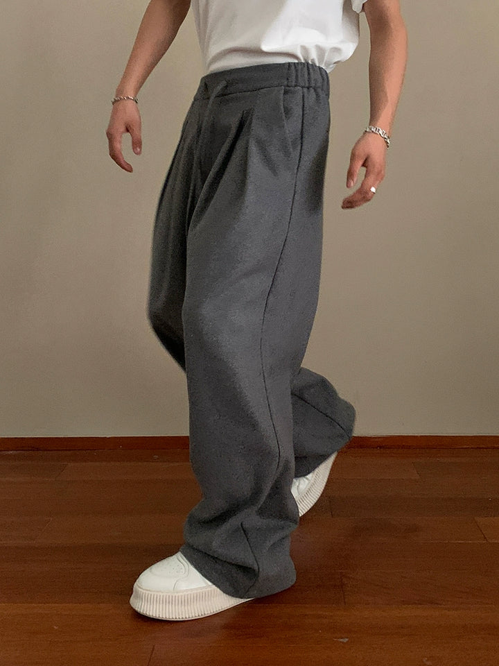 Drape Wide-Leg Drawstring Pants