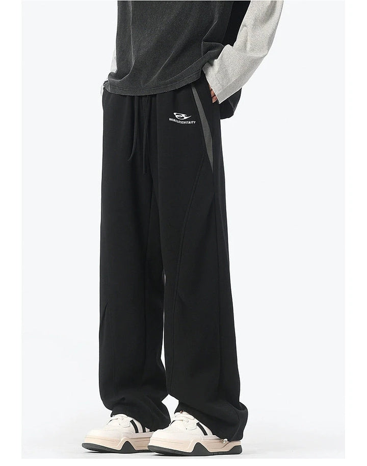 Wide-Leg Sweatpants with Fleece Lining