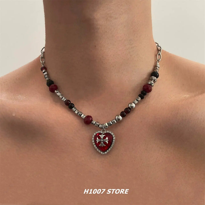 Red Heart Pendant Necklace