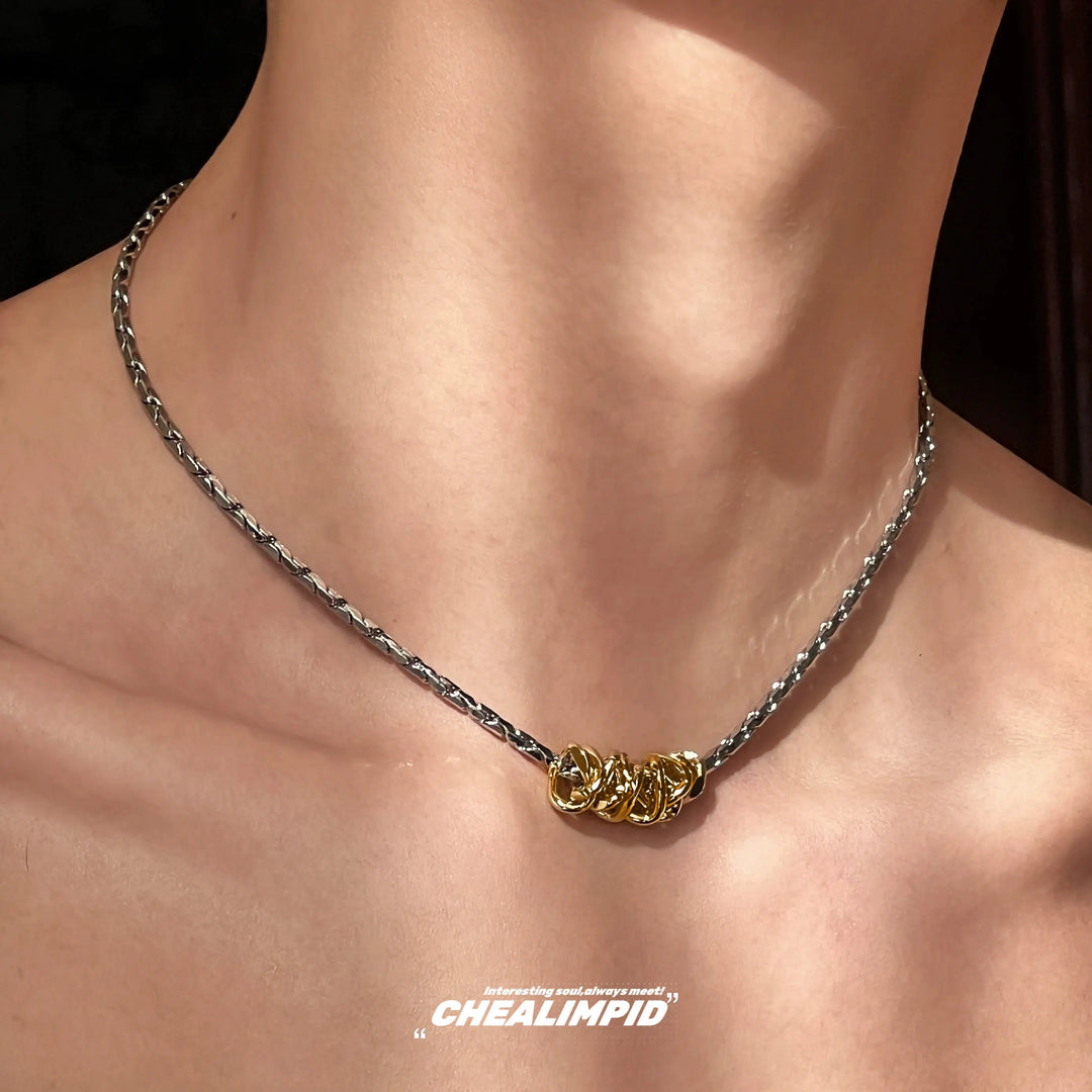 Titanium Steel Snake Chain Necklace-The Korean Fashion