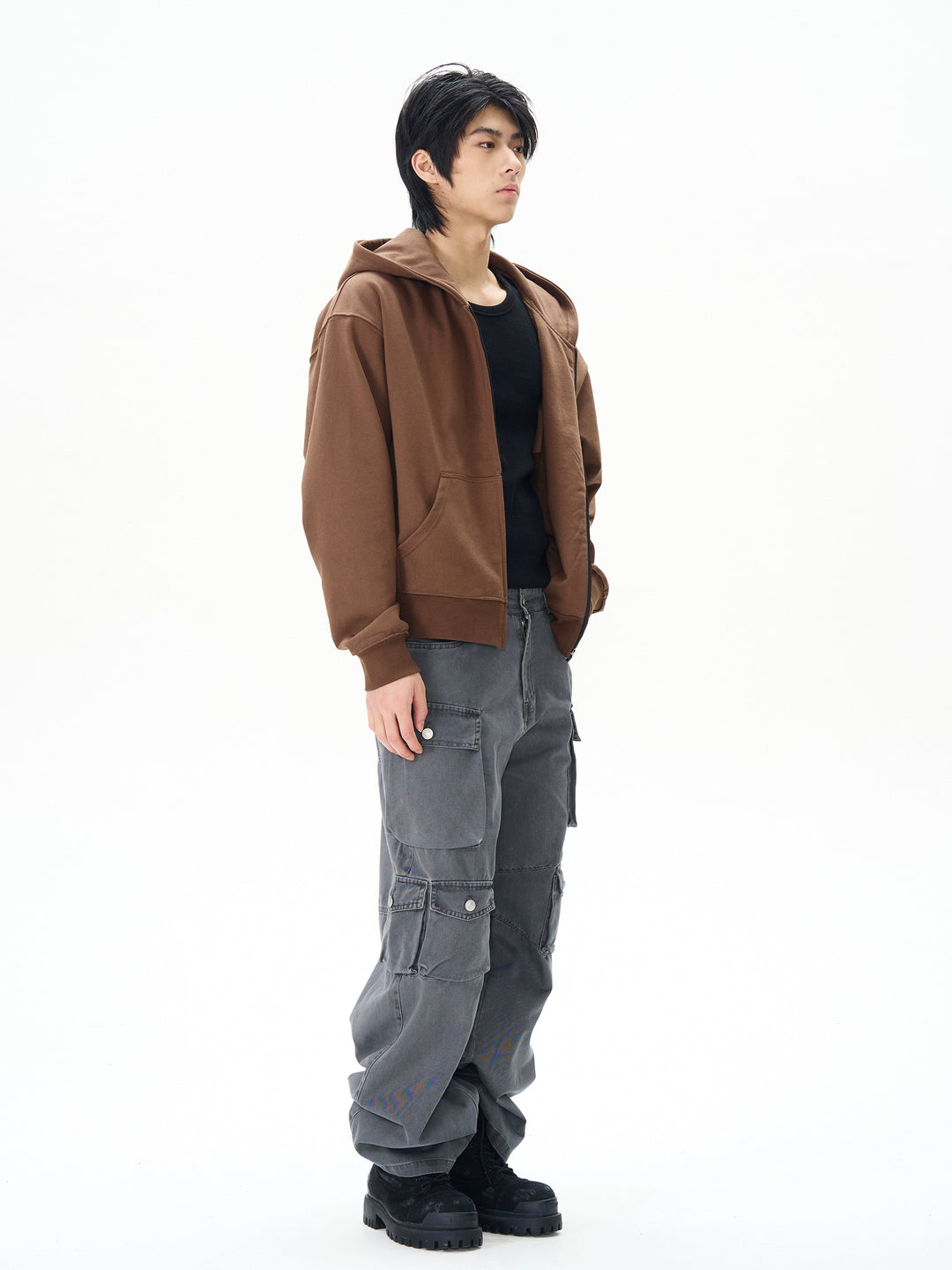 Multi-pocket Straight Cargo Pants