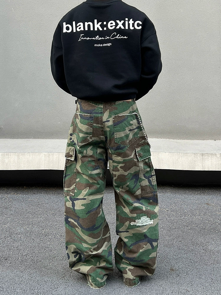 Camouflage Multi-pocket Cargo Pants