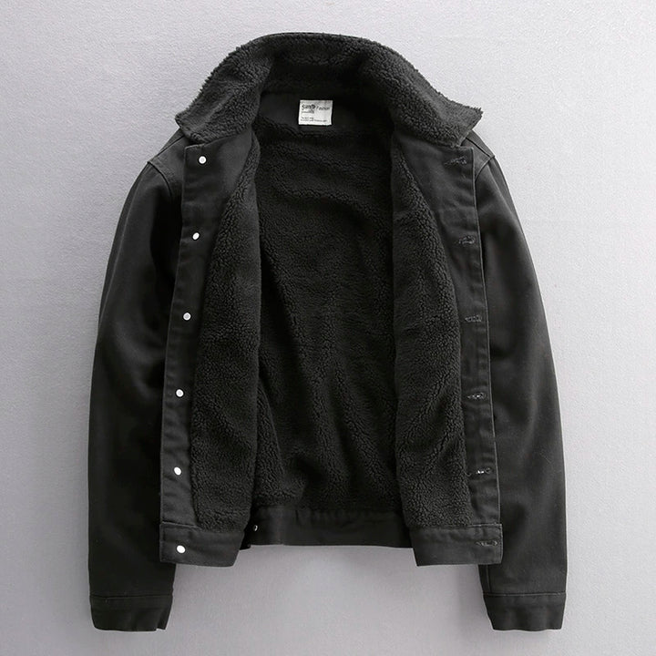 Shearling Lined Denim Jacket