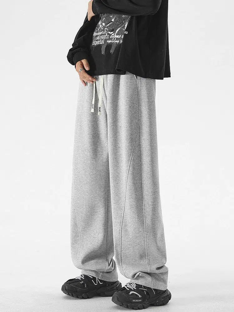 Wide-Leg Velvet Lined Sweatpants