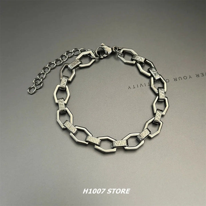 Steel Hip-Hop Style Chain Bracelet