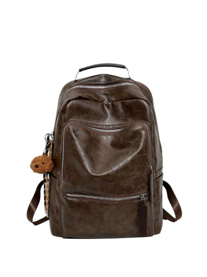 PU Leather Travel Backpack