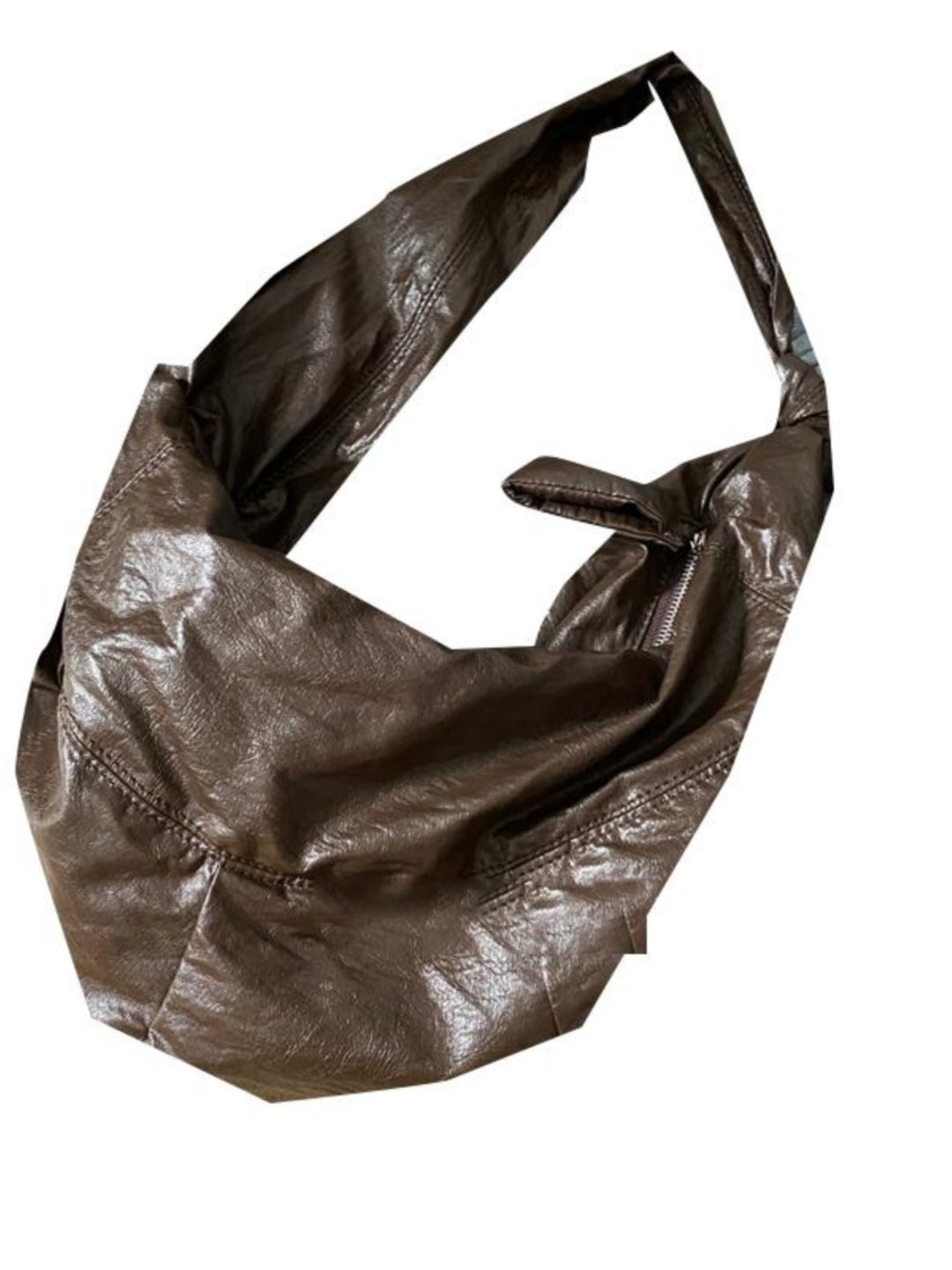 Brown Leather Hobo Bag