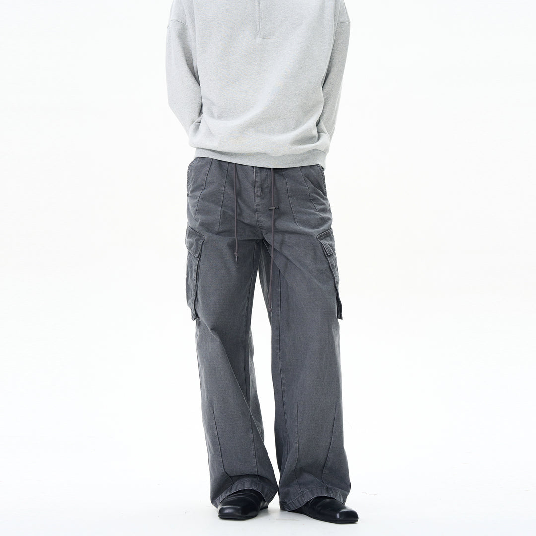 Loose Wide-Leg Cargo Pants