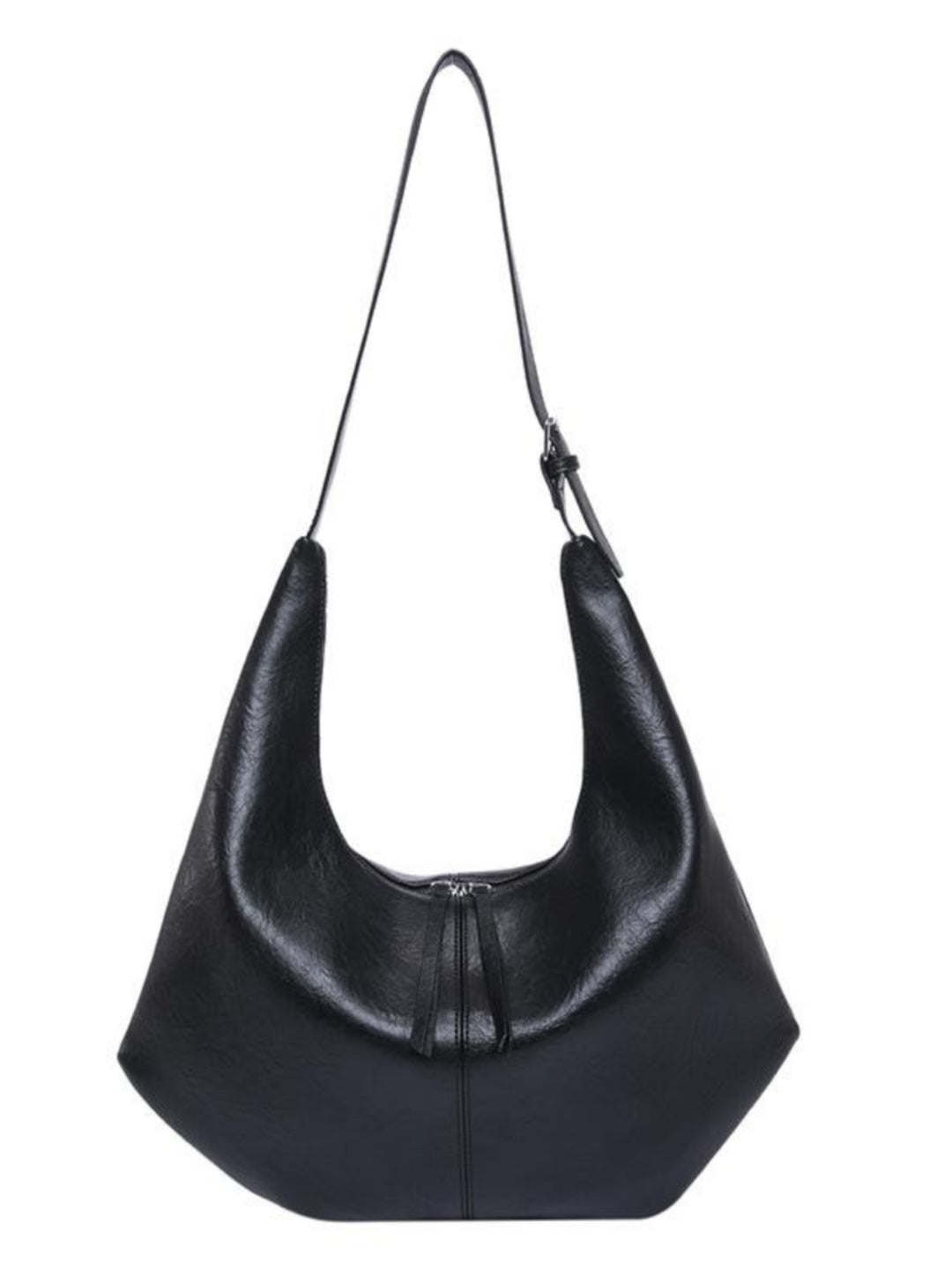 PU Leather One-Shoulder Commuter Bag