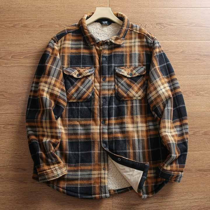 Loose-fit Plaid Jacket