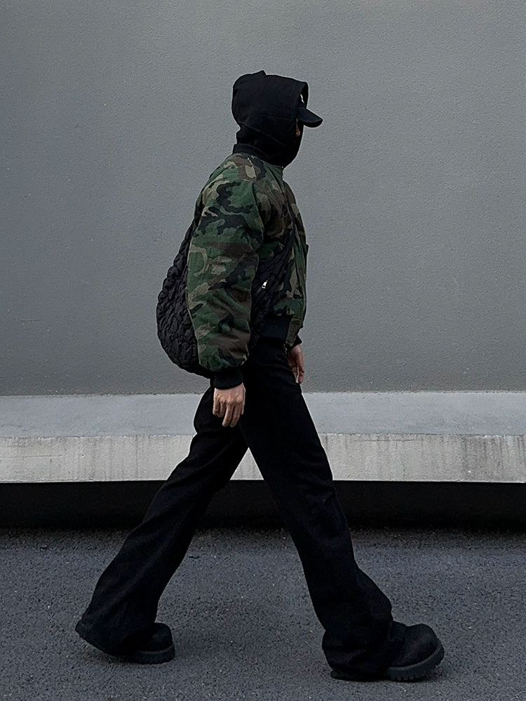 Reversible Camouflage Bomber Jacket