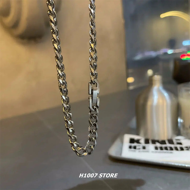 Titanium Steel Clavicle Chain Necklace