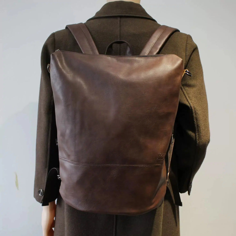 Multi-Purpose Leather Travel Backpack