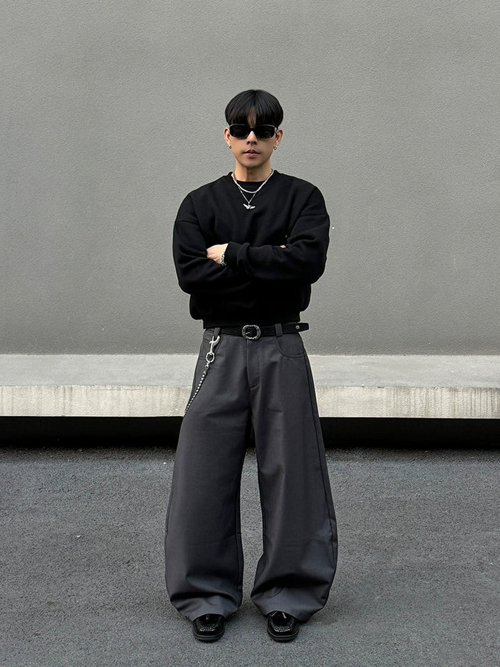 Wide-Leg Casual Pants