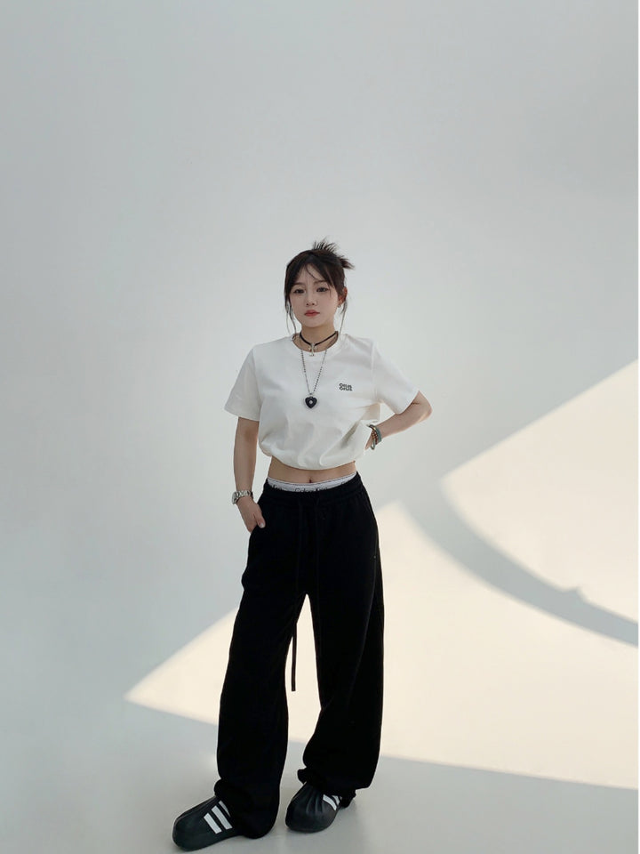 Wide-Leg Casual Sports Pants