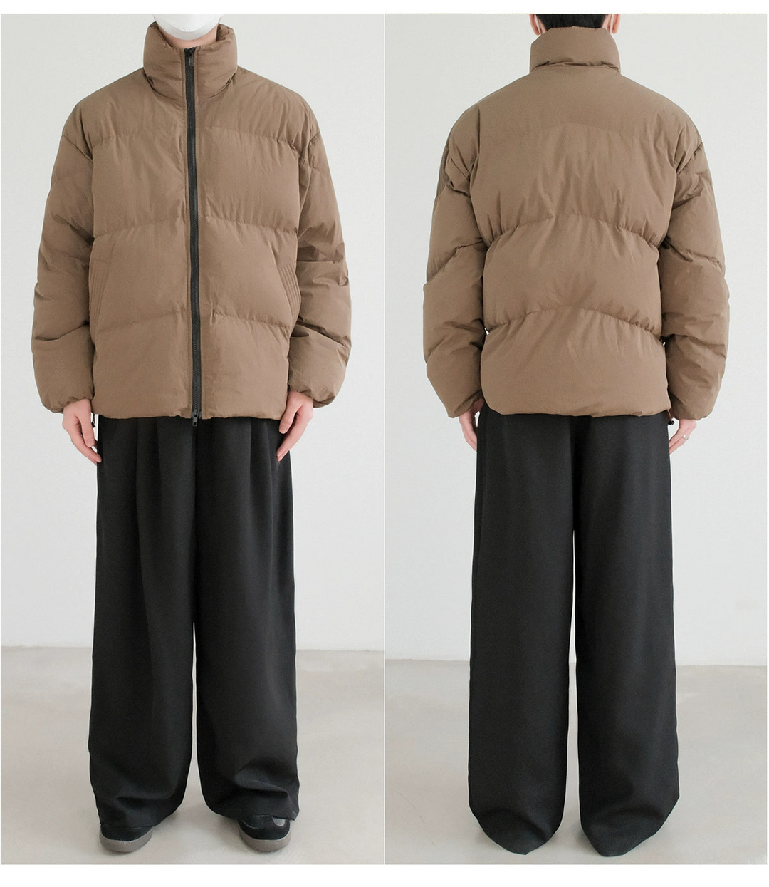 Insulated Jacket with Stand-Up Collar