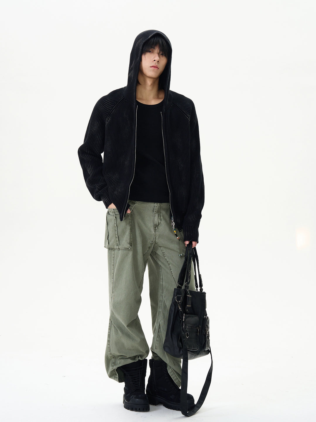 Wide-leg Straight-leg Cargo Pants