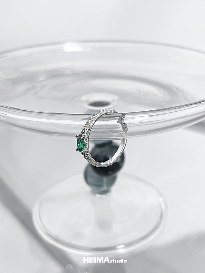 Green Zircon Ring