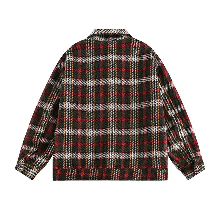 Plaid Woolen Jacket