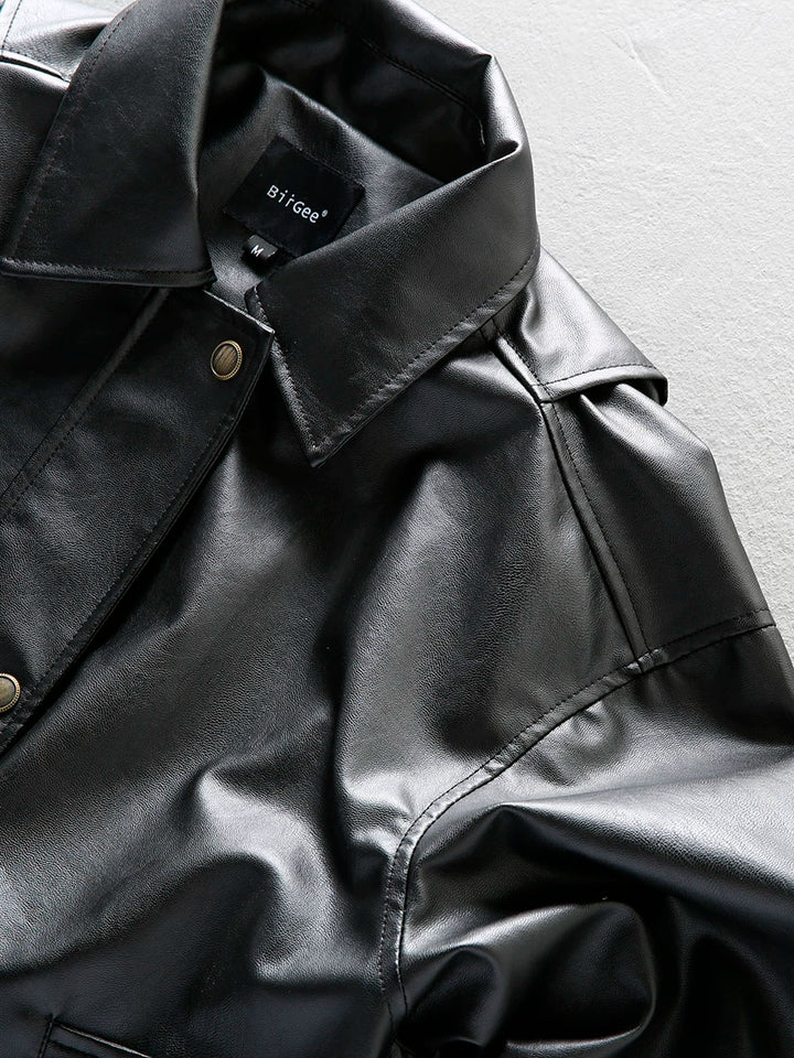 PU Leather Motorcycle Jacket