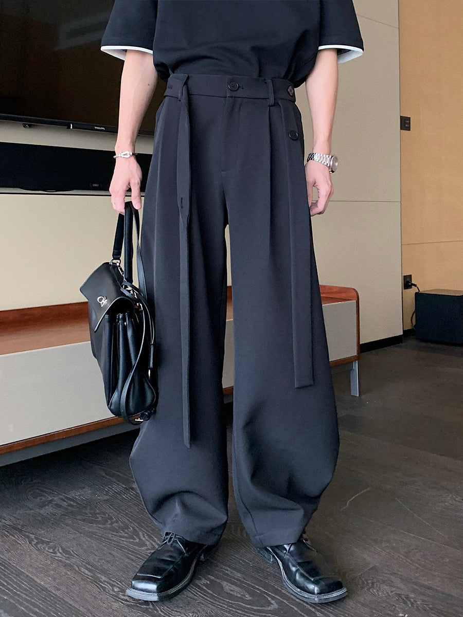 Wide-Leg Casual Pants