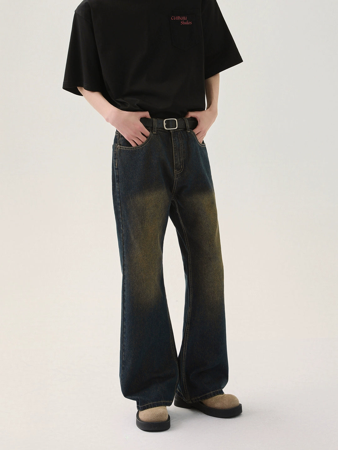 Slim Fit Flared Trousers