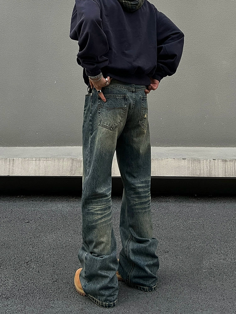 Bootcut retro rette jeansbukser 