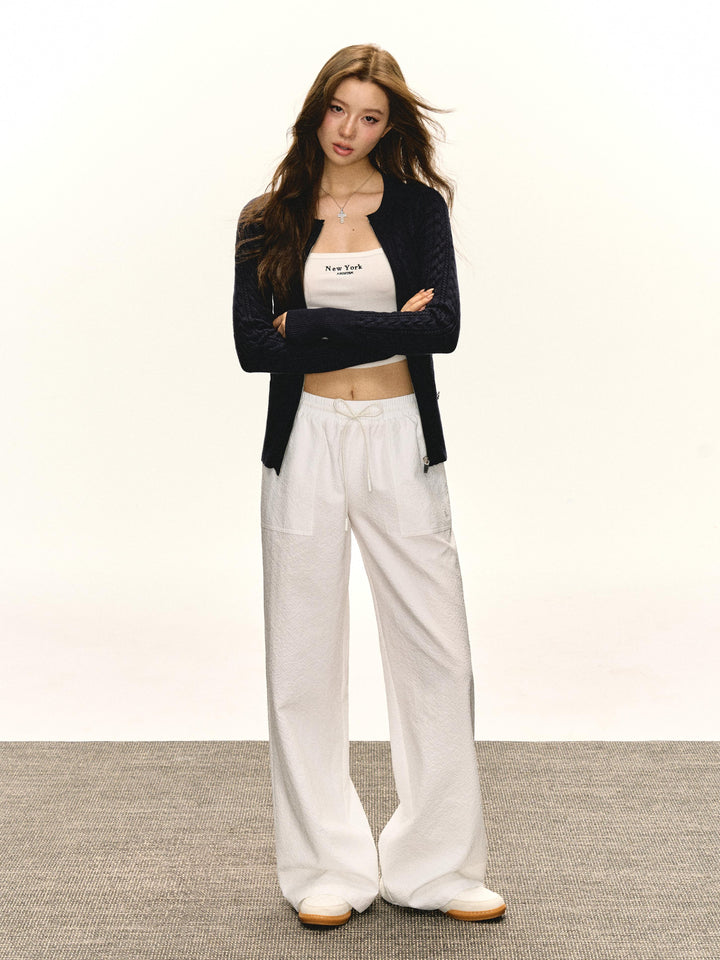 Retro Casual Wide-Leg Pants