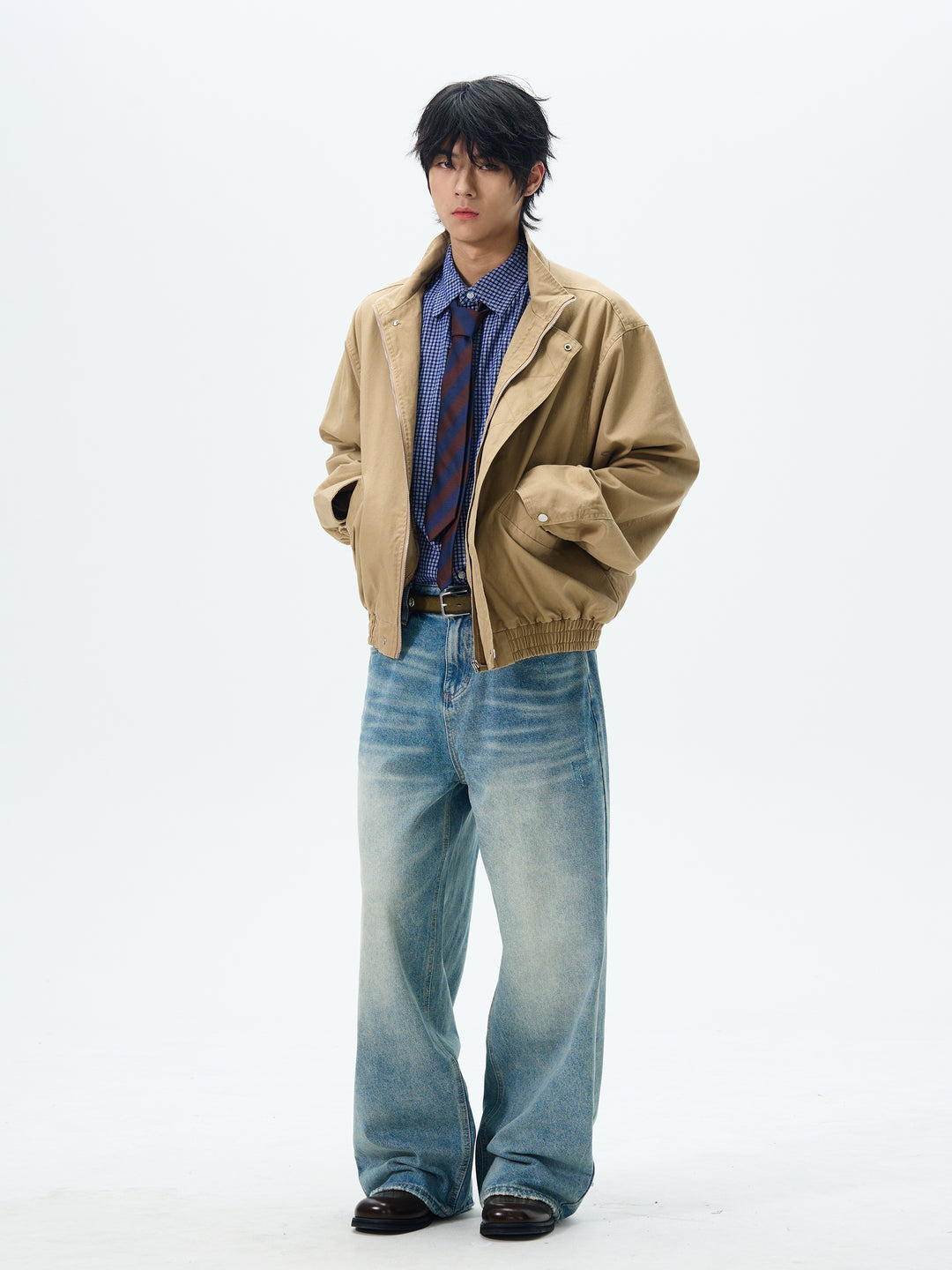 Stand-up Collar Workwear Jacket