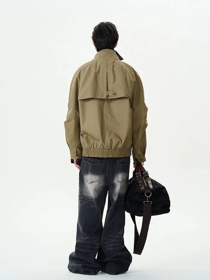 Winter Workwear Stand Collar Jacket-The Korean Fashion