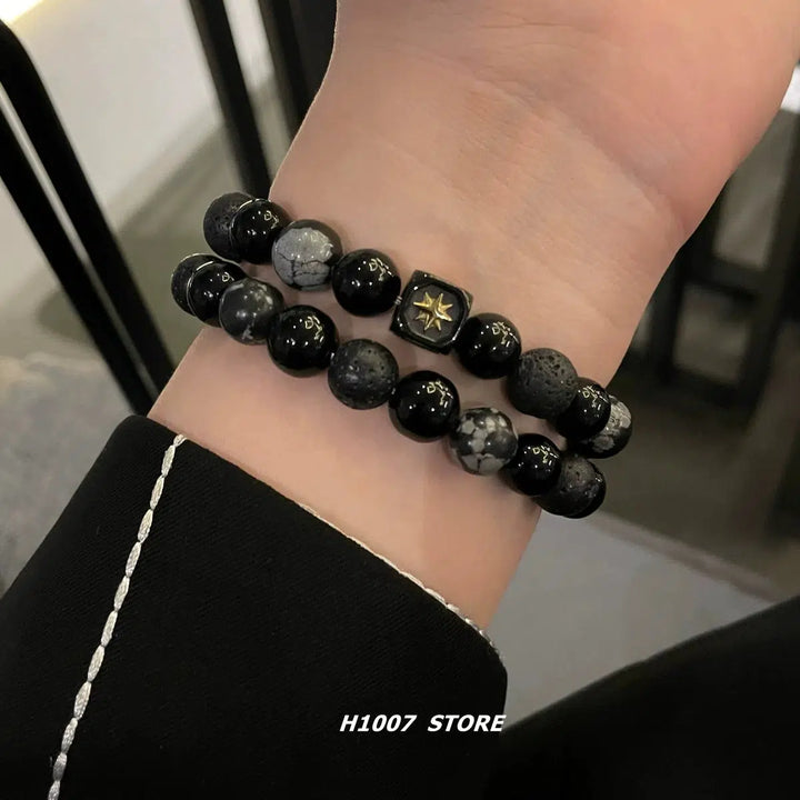 Lava Stone Beaded Bracelet