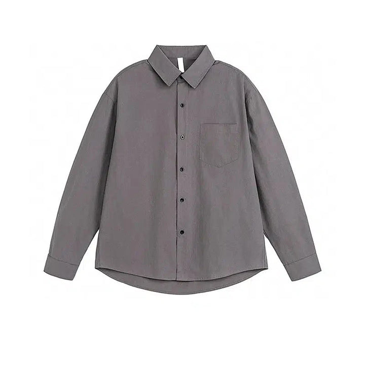 Casual Long-Sleeve Button-down Shirt