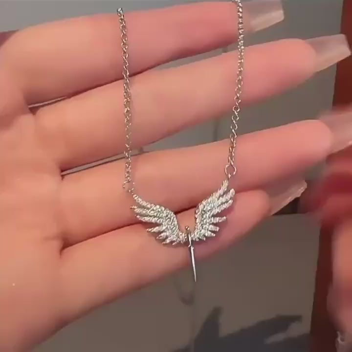 Angel Wing Pendant Necklace