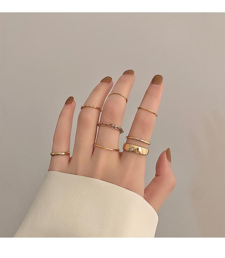 7-Piece Metal Ring Set