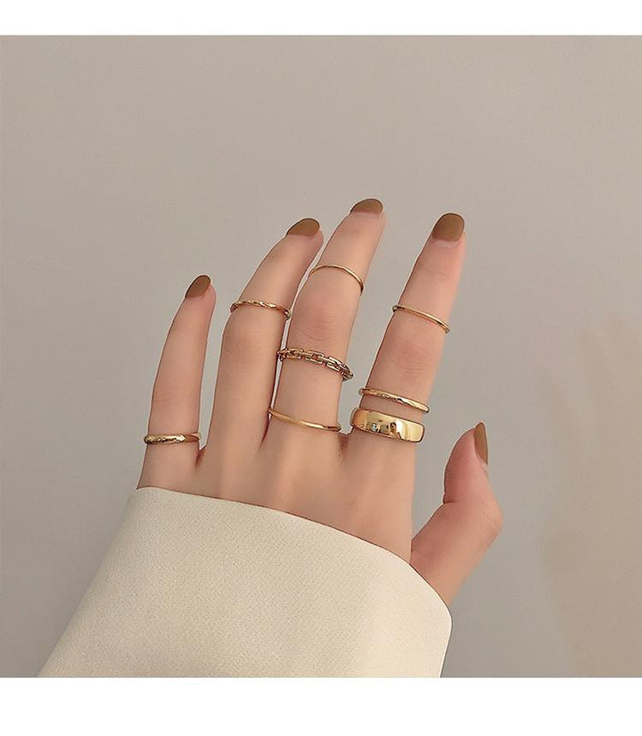 7-Piece Metal Ring Set