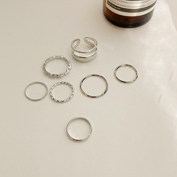 7-Piece Metal Ring Set