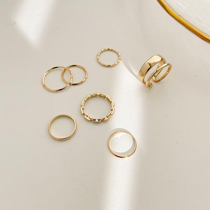 7-Piece Metal Ring Set