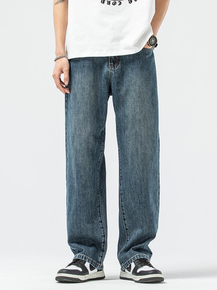 Basic Casual Drape Blue Jeans