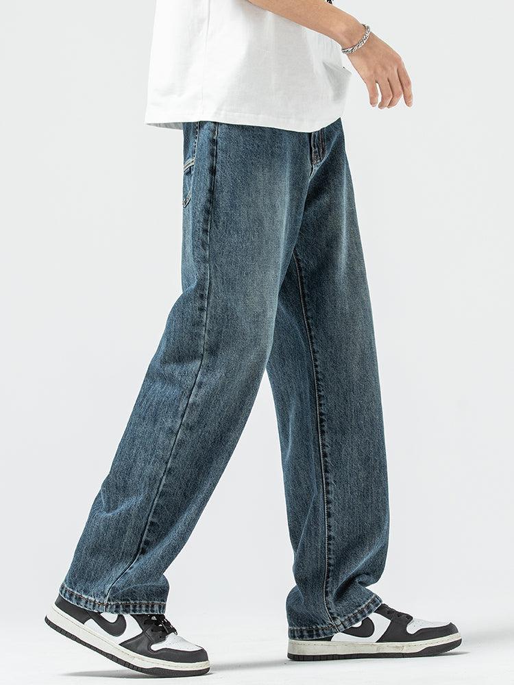 Basic Casual Drape Blue Jeans