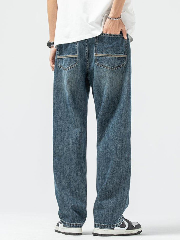 Basic Casual Drape Blue Jeans