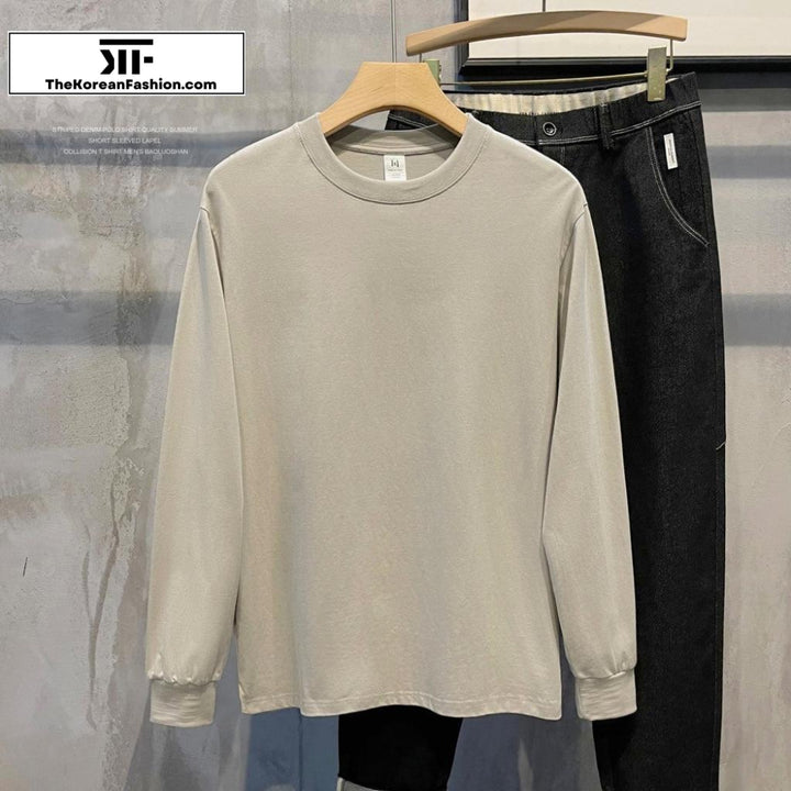 Basic Cotton Round Neck Shirt