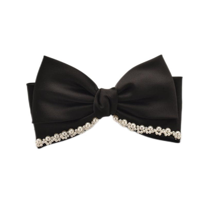 Black Bow Snap Hair Clip