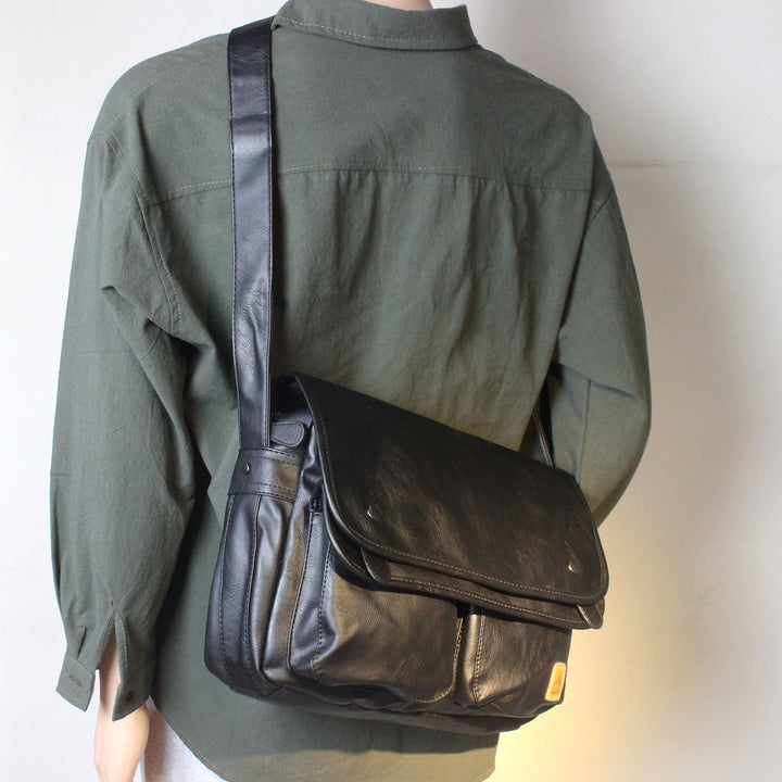 Black Casual Messenger Bag