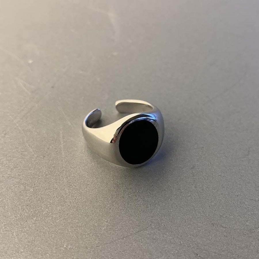 Black Gemstone Ring