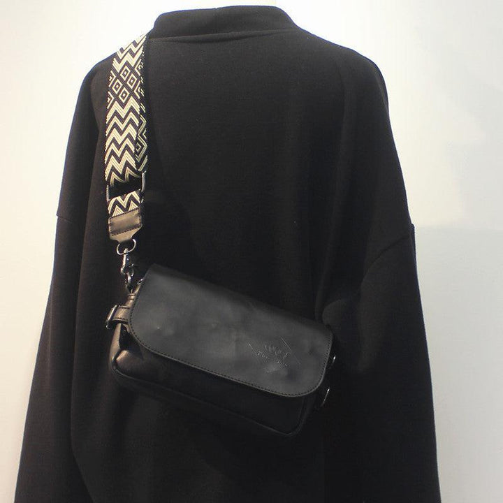 Black Messenger Shoulder Bag